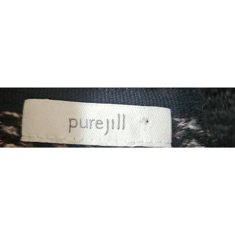 Pure Jill Oversized Tweed Knit Cowl Neck Tunic Sweater Plus Size 2X